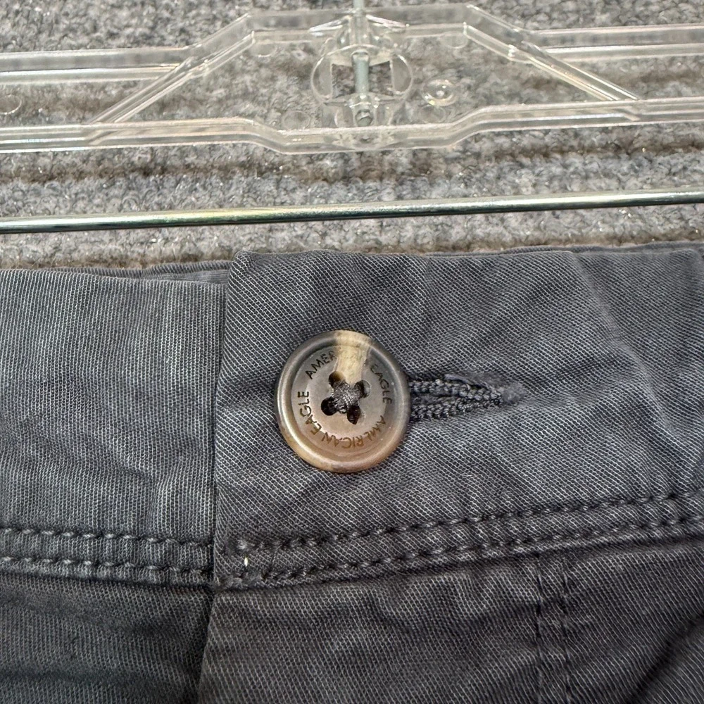 American Eagle Shorts Mens 31 Black Next Level‎ Flex Chinos Stretch Casual Y2K